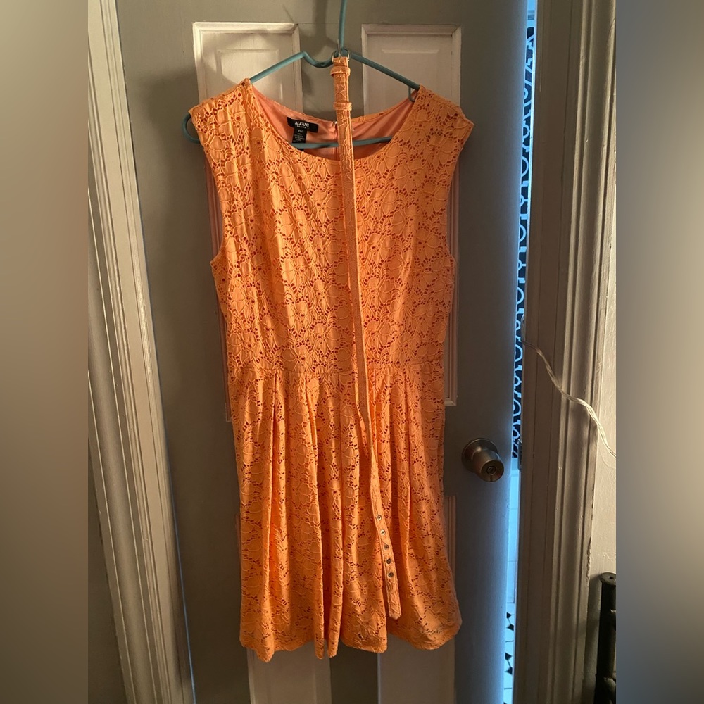 Alfani peach dress